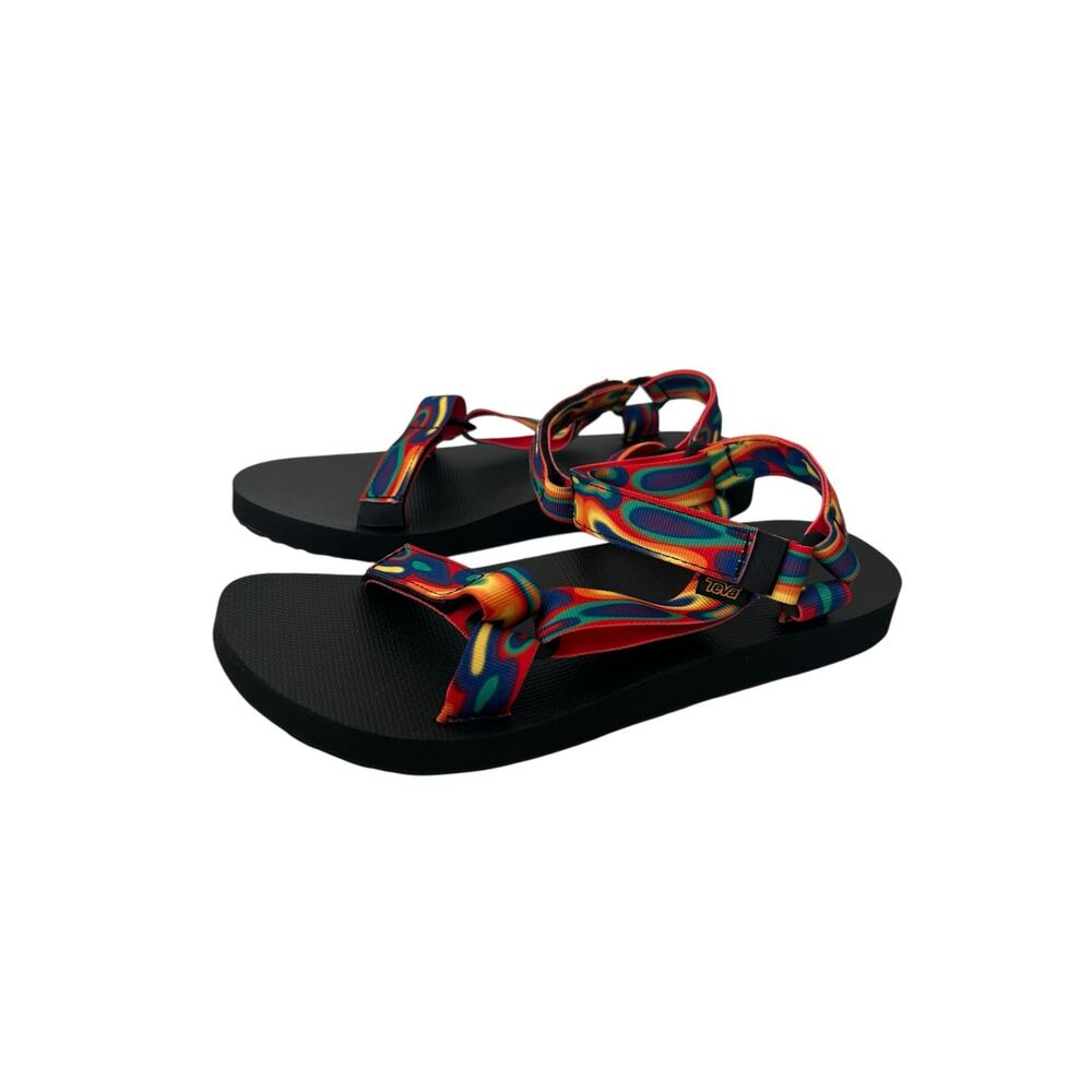 Teva Original Universal Unisex Rainbow Sandals Size 12 - Picture 2 of 8